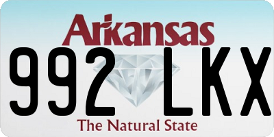 AR license plate 992LKX