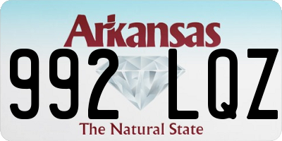 AR license plate 992LQZ