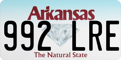 AR license plate 992LRE