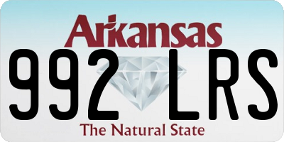 AR license plate 992LRS