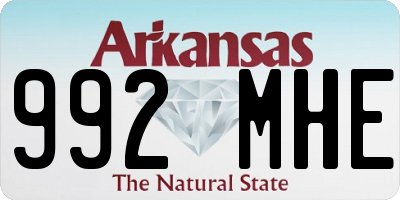 AR license plate 992MHE