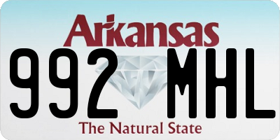 AR license plate 992MHL