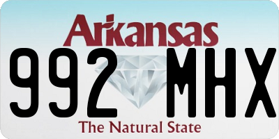 AR license plate 992MHX