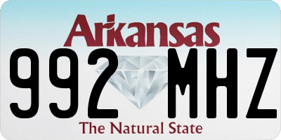 AR license plate 992MHZ