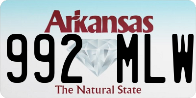 AR license plate 992MLW