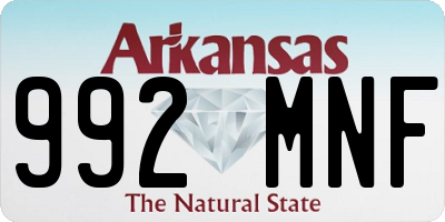AR license plate 992MNF