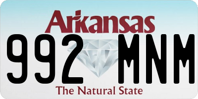 AR license plate 992MNM