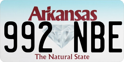 AR license plate 992NBE
