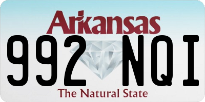AR license plate 992NQI