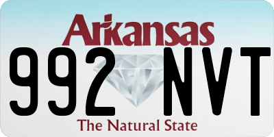 AR license plate 992NVT