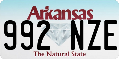 AR license plate 992NZE