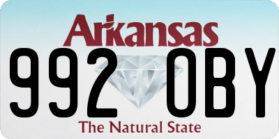 AR license plate 992OBY