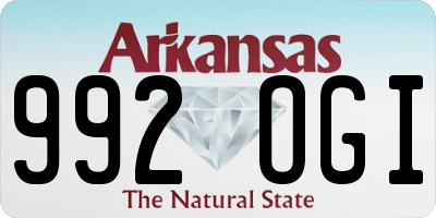 AR license plate 992OGI