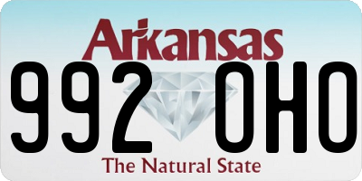 AR license plate 992OHO