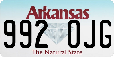 AR license plate 992OJG