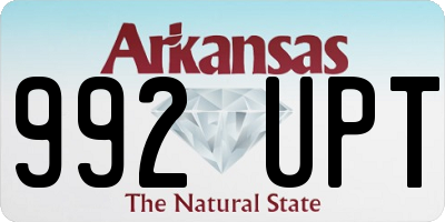 AR license plate 992UPT