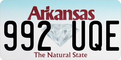 AR license plate 992UQE