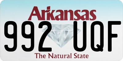 AR license plate 992UQF