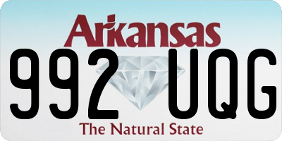 AR license plate 992UQG