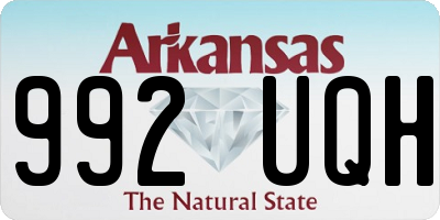 AR license plate 992UQH