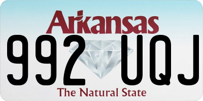 AR license plate 992UQJ