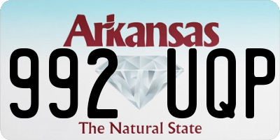 AR license plate 992UQP