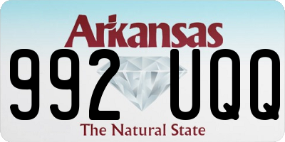 AR license plate 992UQQ