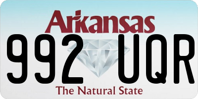 AR license plate 992UQR
