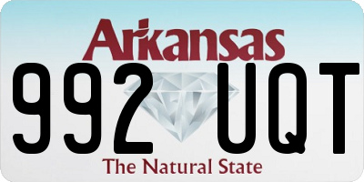 AR license plate 992UQT