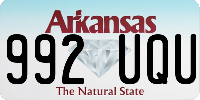 AR license plate 992UQU