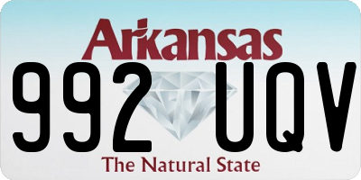 AR license plate 992UQV