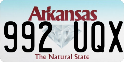 AR license plate 992UQX