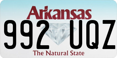 AR license plate 992UQZ