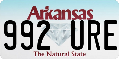 AR license plate 992URE