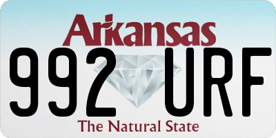 AR license plate 992URF