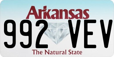 AR license plate 992VEV