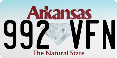 AR license plate 992VFN