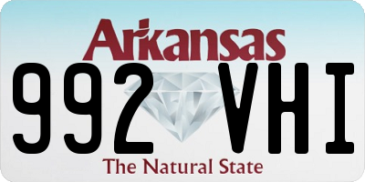 AR license plate 992VHI