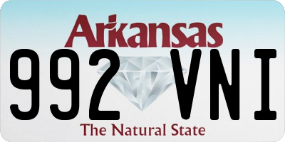 AR license plate 992VNI