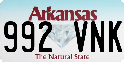 AR license plate 992VNK