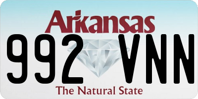 AR license plate 992VNN