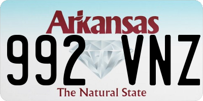 AR license plate 992VNZ