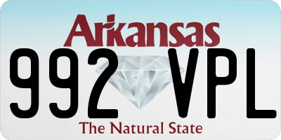 AR license plate 992VPL