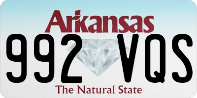 AR license plate 992VQS