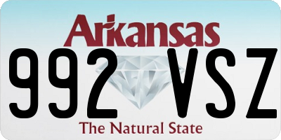 AR license plate 992VSZ