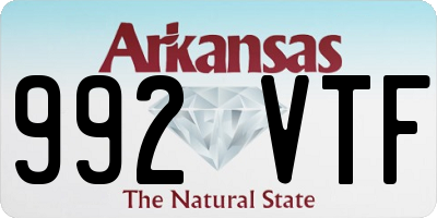 AR license plate 992VTF