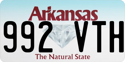 AR license plate 992VTH