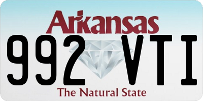 AR license plate 992VTI
