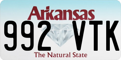 AR license plate 992VTK