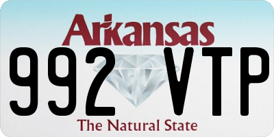 AR license plate 992VTP